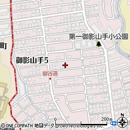 兵庫県神戸市東灘区御影山手4丁目17周辺の地図