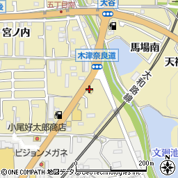 京都府木津川市木津奈良道58周辺の地図