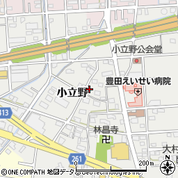 静岡県磐田市小立野201周辺の地図
