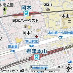 神戸元町餃子 神戸岡本店周辺の地図