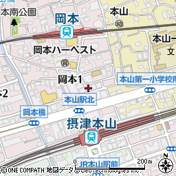 珈琲 春秋Kobe 岡本本店周辺の地図