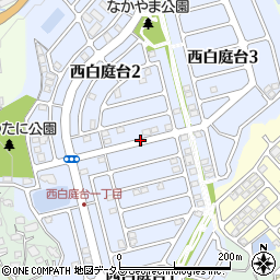 奈良県生駒市西白庭台周辺の地図