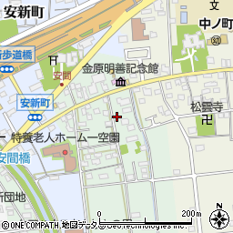 静岡県浜松市中央区安間町34周辺の地図