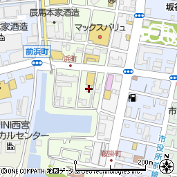 旧辰馬喜十郎邸周辺の地図
