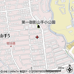 兵庫県神戸市東灘区御影山手4丁目16-3周辺の地図