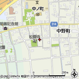 静岡県浜松市中央区中野町4130周辺の地図