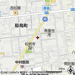 静岡県浜松市中央区原島町100周辺の地図