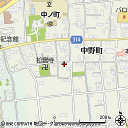 静岡県浜松市中央区中野町4150周辺の地図