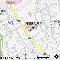 中遠総合庁舎静岡県職員組合中遠支部周辺の地図
