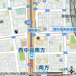 なか卯新大阪店周辺の地図