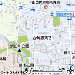 株式会社スーパーオオジ　西難波店周辺の地図