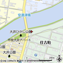 三重県津市住吉町108-7周辺の地図