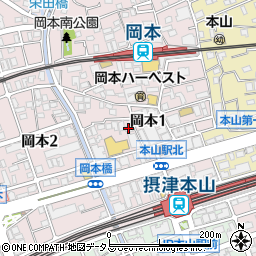 ブランカ神戸岡本店周辺の地図