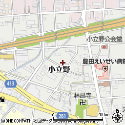 静岡県磐田市小立野377周辺の地図