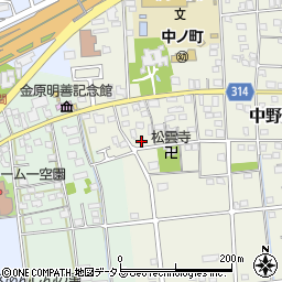 静岡県浜松市中央区中野町1987周辺の地図