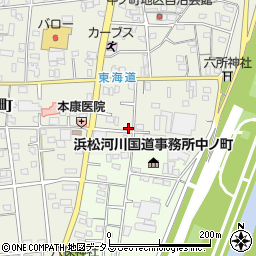 静岡県浜松市中央区中野町1148周辺の地図
