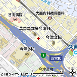 兵庫県西宮市今津水波町9-12周辺の地図