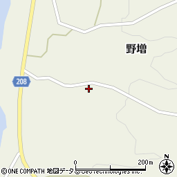 東京都大島町野増ヲワナ周辺の地図