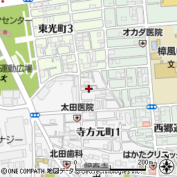 大阪府守口市寺方元町1丁目3周辺の地図