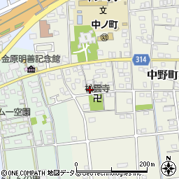 静岡県浜松市中央区中野町2123周辺の地図