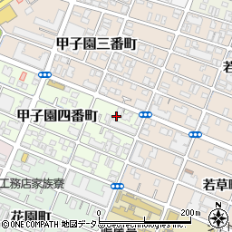 兵庫県西宮市甲子園四番町5周辺の地図