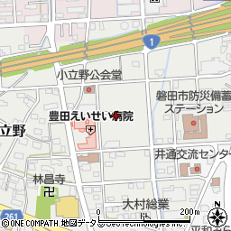 静岡県磐田市小立野109周辺の地図