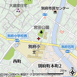 兵庫県加古川市別府町宮田町43-5周辺の地図
