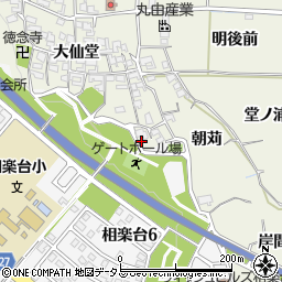 京都府木津川市相楽朝苅25周辺の地図