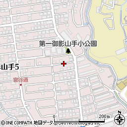 兵庫県神戸市東灘区御影山手4丁目16周辺の地図
