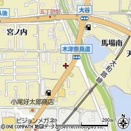 京都府木津川市木津奈良道57周辺の地図