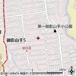兵庫県神戸市東灘区御影山手4丁目18-4周辺の地図
