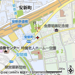 静岡県浜松市中央区安間町8周辺の地図