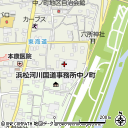 静岡県浜松市中央区中野町1128周辺の地図