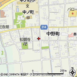 静岡県浜松市中央区中野町2000周辺の地図