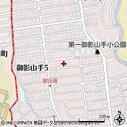 兵庫県神戸市東灘区御影山手4丁目18周辺の地図
