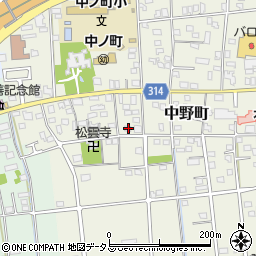 静岡県浜松市中央区中野町1999周辺の地図