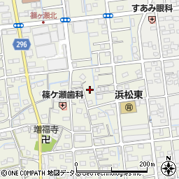 静岡県浜松市中央区篠ケ瀬町617周辺の地図