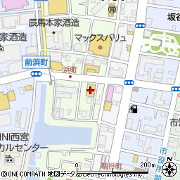 ジーユー西宮浜店周辺の地図