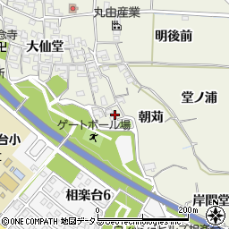 京都府木津川市相楽朝苅23周辺の地図