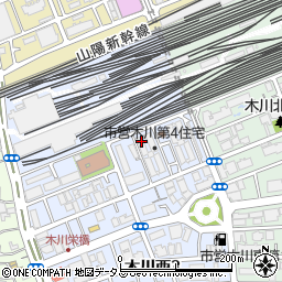 木川第四住宅周辺の地図