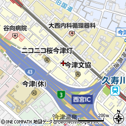 兵庫県西宮市今津水波町11-35周辺の地図