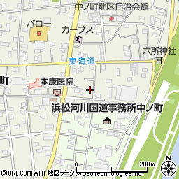 静岡県浜松市中央区中野町1149周辺の地図