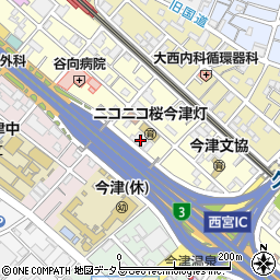 兵庫県西宮市今津水波町9-20周辺の地図