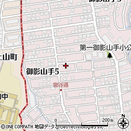 兵庫県神戸市東灘区御影山手4丁目18-18周辺の地図