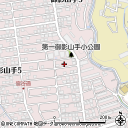 兵庫県神戸市東灘区御影山手4丁目16-17周辺の地図