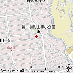 兵庫県神戸市東灘区御影山手4丁目16-16周辺の地図