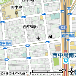 ダンヨガ新大阪スタジオ周辺の地図