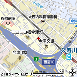 兵庫県西宮市今津水波町11-36周辺の地図