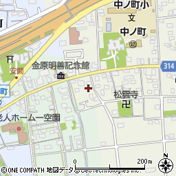 静岡県浜松市中央区中野町2151周辺の地図