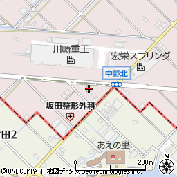 ローソン加古川平岡町中野店周辺の地図